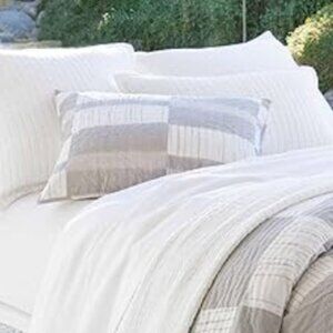 Pine Cone Hill Shibori Grey King Sham